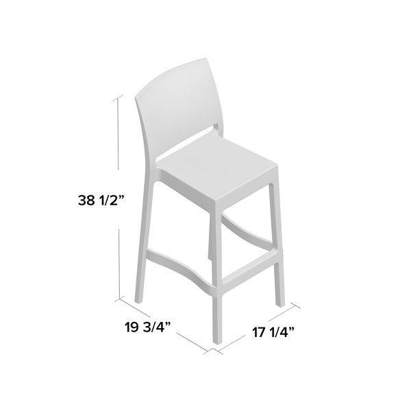 Hashtag Home Adrienne Patio Bar Stool & Reviews Wayfair